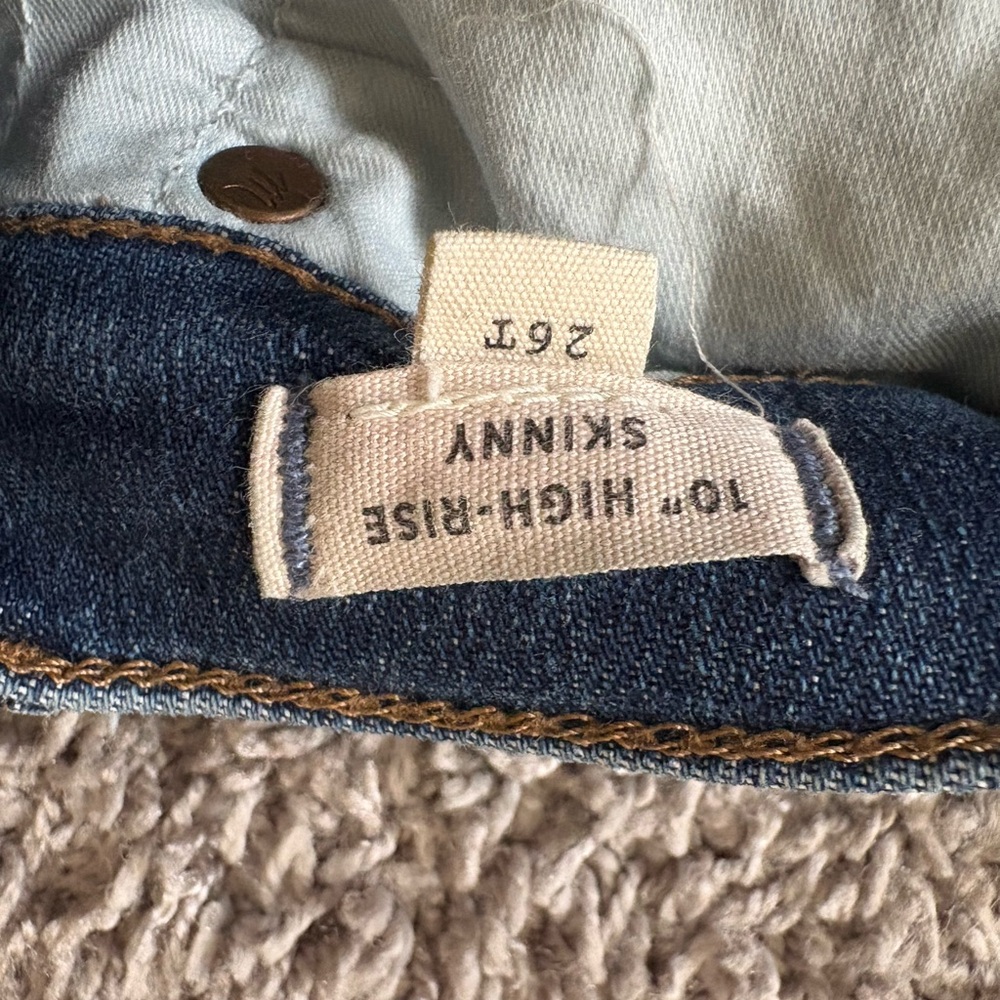 Skinny Blue Jeans by Madewell high rise - Picture 4 of 6